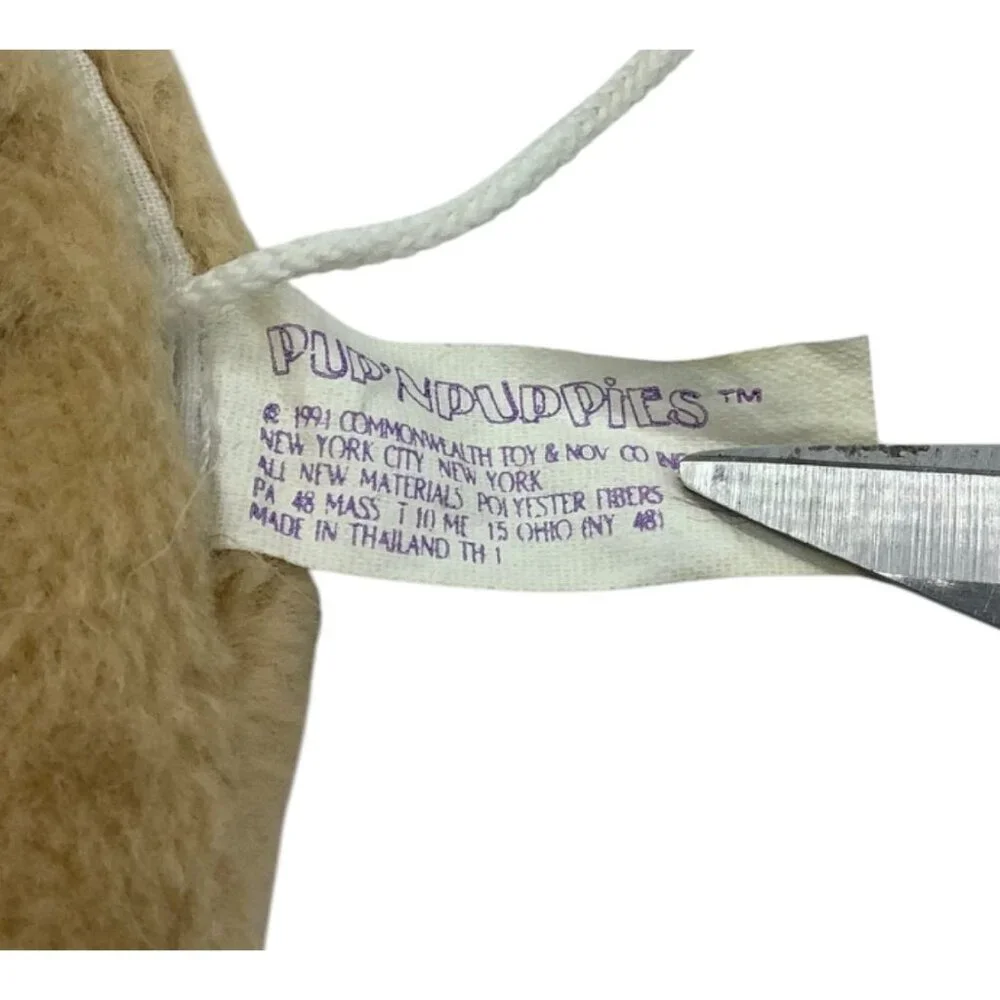 Vtg 1991 Commonwealth Pup'N Barking Puppies Plush Stuffed Animal Dog Toy‎ 1 Baby